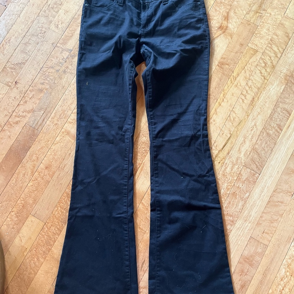 Glo Black Flared Pants